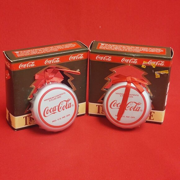 Vintage Coca Cola Santa Claus Coke Bottle Cap Circa 1938 Circa 1953 Lot of 2 Tri - Picture 5 of 11